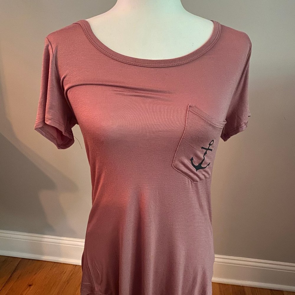Women's Pink Short Sleeve Top